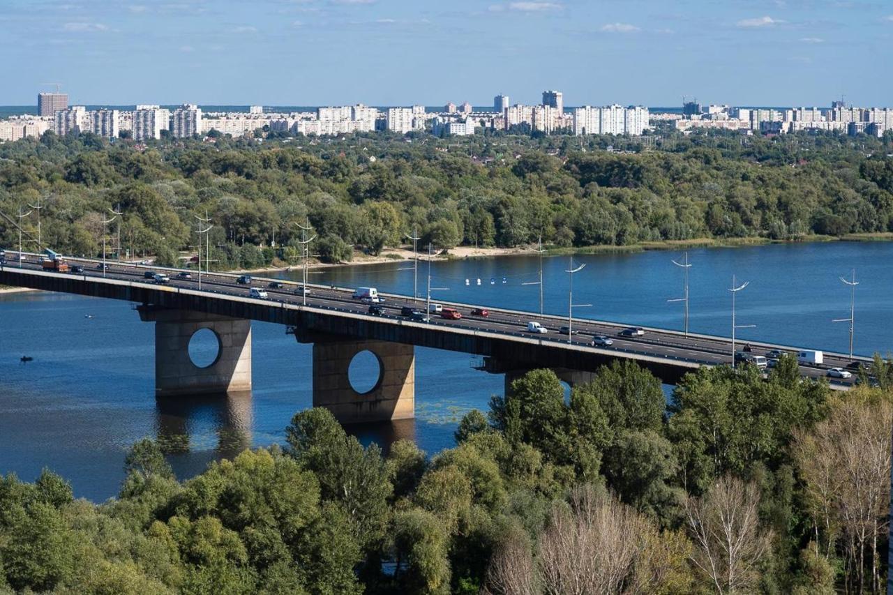 Exquisite Panoramic Views Apartment Dnipro Embankment Киев Экстерьер фото
